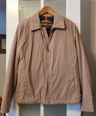NWT Dockers Men's Water Resistant Full Zip Lined Jacket Khaki Mens M 5SK778