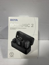 Boya Boyamic 2 Wireless Lavalier Microphone AI-Powered Noise Cancellation NEW OB