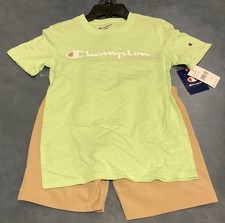 Champion Boy s Size S 8 Paradise Green 2-Piece Short Set NWT