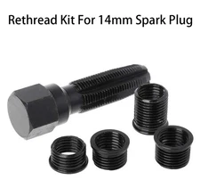 14mm Spark Plug Re-Thread Rethreader Repair Tap Tool Reamer Inserts Auto Car Kit