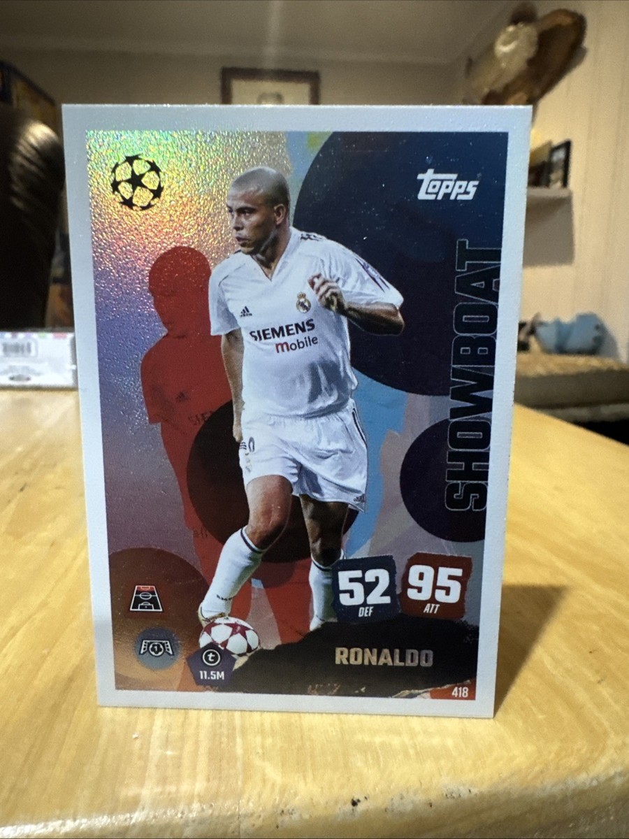 2025-26 Match Attax UEFA - Ronaldo R9 Showboat Foil Card #418 Real