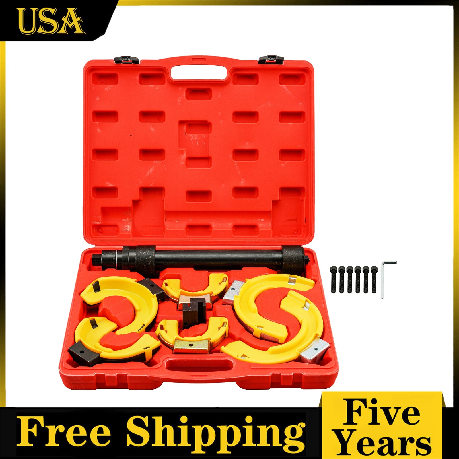 Spring Compressor Interchangeable Fork Extractor Tool 14pc