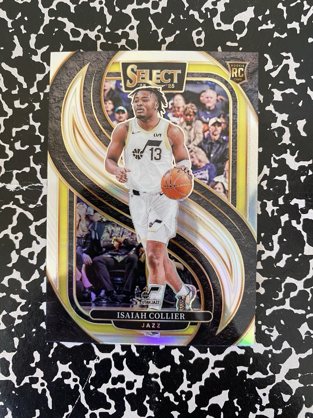 2024-25 Panini Select Isaiah Collier Premier Silver Rookie Card SP Utah Jazz