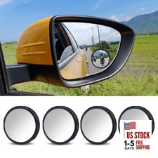 4PCS Car Blind Spot Mirror, 360  Wide Angle Convex Mirrors with Black