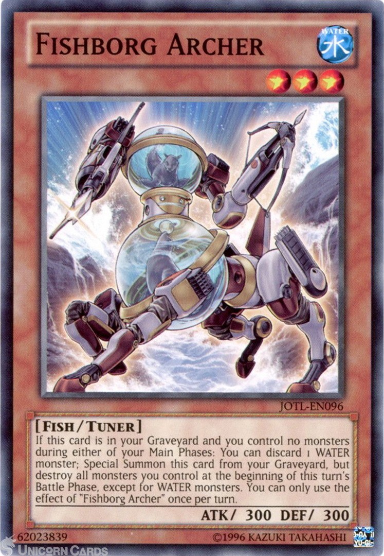 JOTL-EN096 Fishborg Archer : Common UNL Edition Mint YuGiOh Card