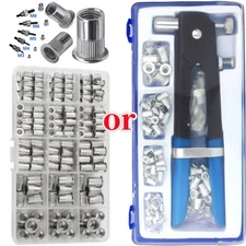86PC Threaded Nut Rivet Gun M3-M8 Insert Tool.Riveter Rivnut Setter Riveting Kit
