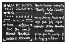 Felt Letter Board Letters Set, Letter Sign Symbol Numbers and Cursive Week an...