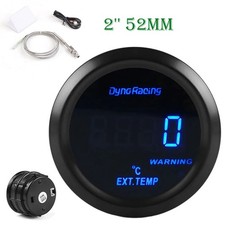 2" 52mm Digital LED Exhaust Gas Temp Gauge EGT Temperature Meter w/ Sensor 1pc