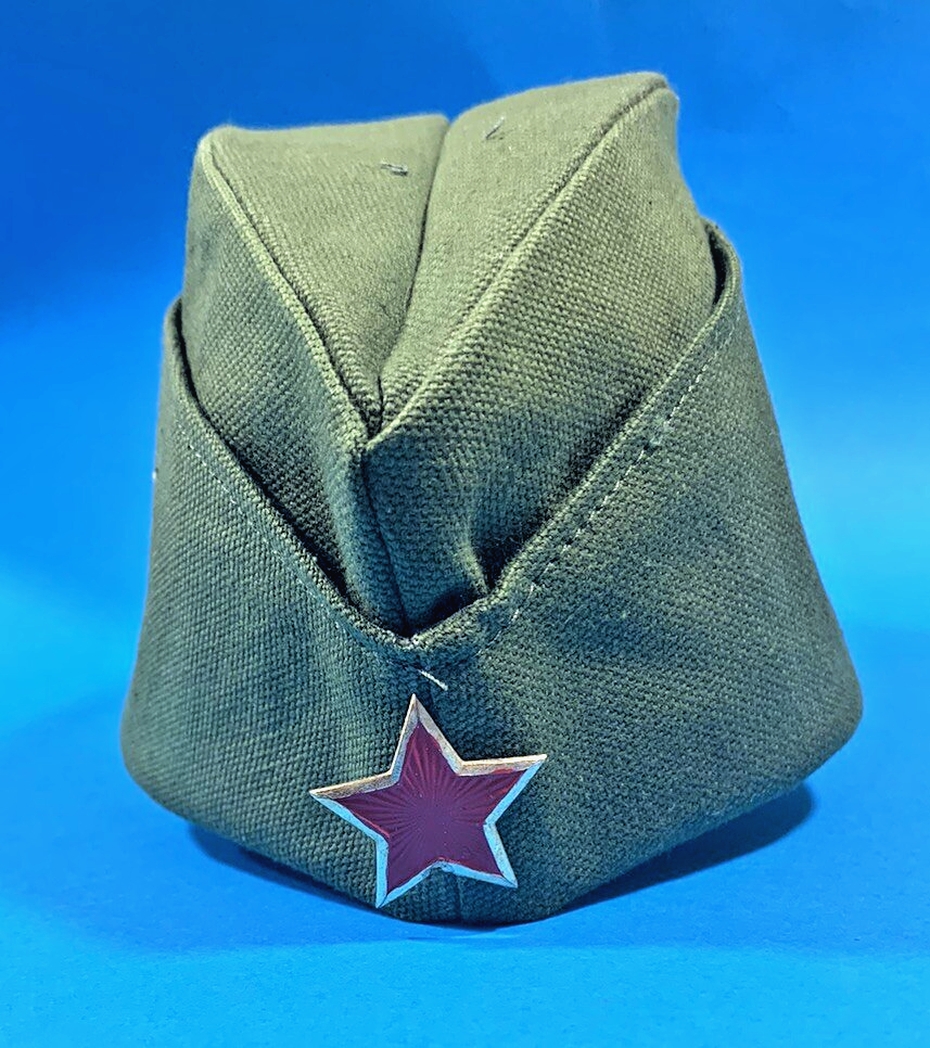 OLD ALBANIA SOLDIER SUMMER HAT CAP-ARMY MILITARY-PARTISAN HAT-E
