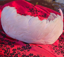 White Feather Fascinator Headband Headpiece. Theater. Costume.