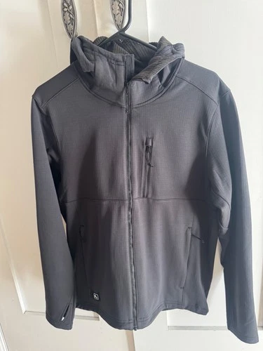 Flylow Pierogi Fleece Hoodie Men's Medium Black FULL ZIP - product listing photo
