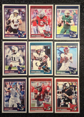 #ad 2025 SCORE ROOKIE FOOTBALL CARDS $1.25
