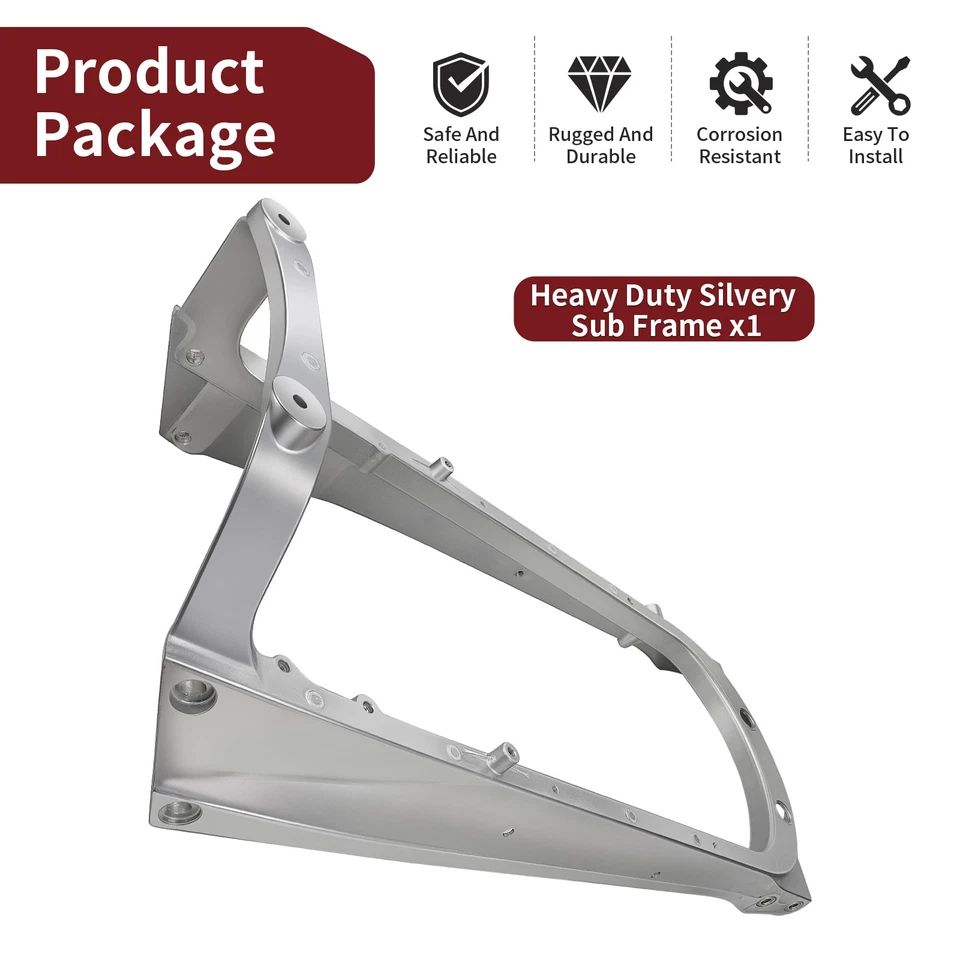 Submarco plateado para Yamaha Raptor 700 700R YFM700 YFM700R 2006-2024 resistente Foto 4 de 4