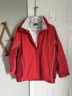Cabela s Red Two In One Coat Women s Size Medium Double Layer
