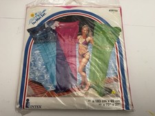 VTG Intex The Wet Set Inflatable Air Mat Pool Float Pink Raft 72x27 1999 NOS