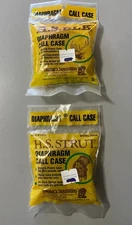 2- H.S. Elk Diaphragm Call Plastic Cases NOS Model 00938