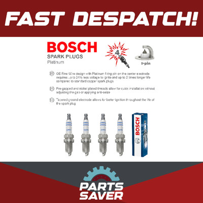 Spark Plugs Set 4x fits VAUXHALL CORSA D, E 1.0 1.2 1.4 09 to 19 Bosch 95528735