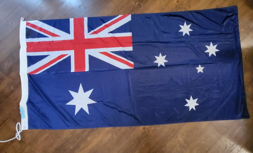 Australian National Flag - 35" x 70" made in Australia vintage Wava