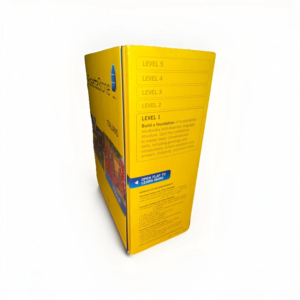 ROSETTA STONE Italian Version 4 Level 1 Italian Language CD Brand NEW Sealed. - Image 2 of 4