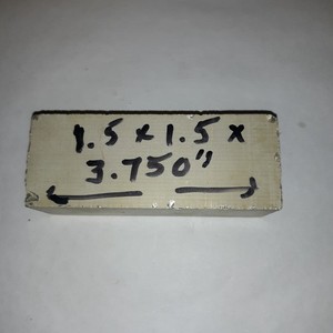 Fiber Optic Face Plate Stock 1.5 x 1.5 x 3.75"