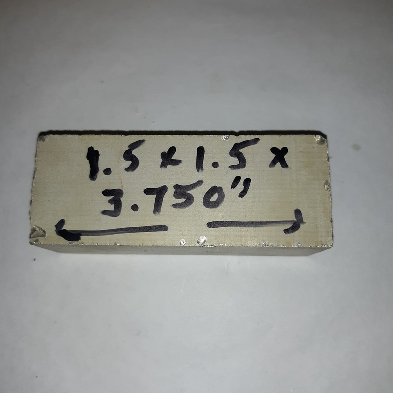 Fiber Optic Face Plate Stock 1.5 x 1.5 x 3.75"