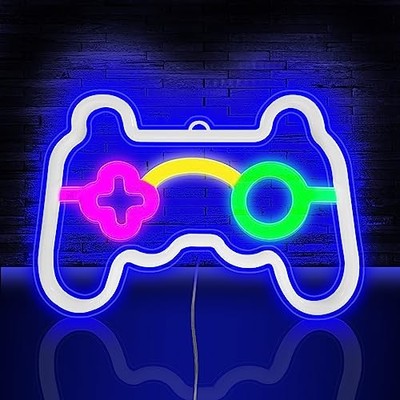 Gaming Neon Leuchte USB Batterie Betrieben Wand Deko