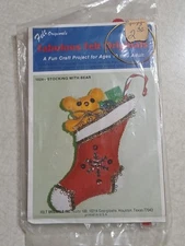 Fabulous Felt Originals Mini Stocking Kit Christmas Bear