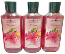 Bath Body Works Lot of 3 PLUMERIA Body Wash NEW Sealed FREE SHIP