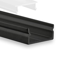 P21 Naos Led Aluminium Profil Schwarz Inkl. Abdeckung Opal ProfilbüNdig