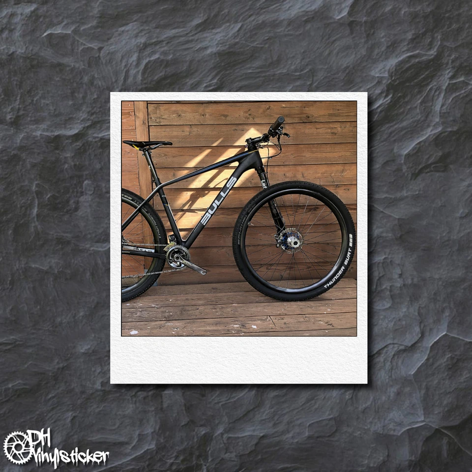 Bulls Sticker Grau | Aufklebersatz Set Fahrrad eBike BMX MTB Rahmen - Bild 2 von 4