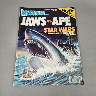 FAMOUS MONSTERS #146 JAWS VS. APE Star Wars Kenner Toy Ads AUG 1978