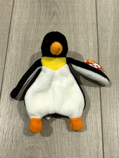 TY Beanie Baby Waddle the Penguin 1995 Original, Retired and Rare
