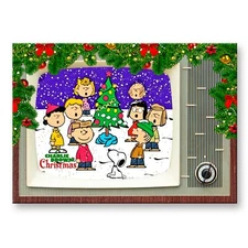 A CHARLIE BROWN CHRISTMAS Christmas Retro Classic TV 3.5 " x 2.5" FRIDGE MAGNET