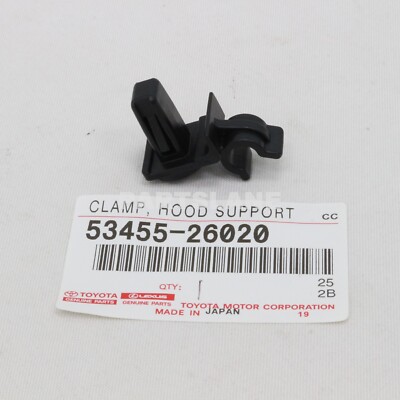 Toyota 53455-26020 Genuine OEM Clamp Hood Support Rod | Japan