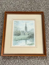 glyn marsh limited edition framed print - salisbury cathedral