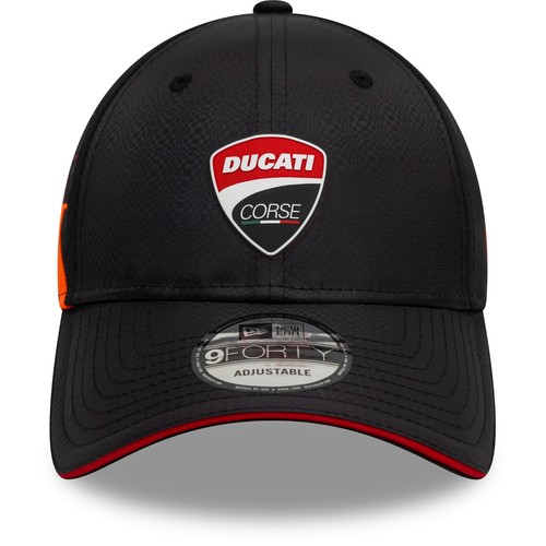 NEW ERA 9FORTY DUCATI BASEBALL CAP.GRADIENT PRINT MOTORBIKE BLACK STRAP HAT S25 - 第 2/9 張圖片