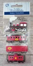 train locomotive fun stickers sandylion essential dimensional puffy 6pc set new