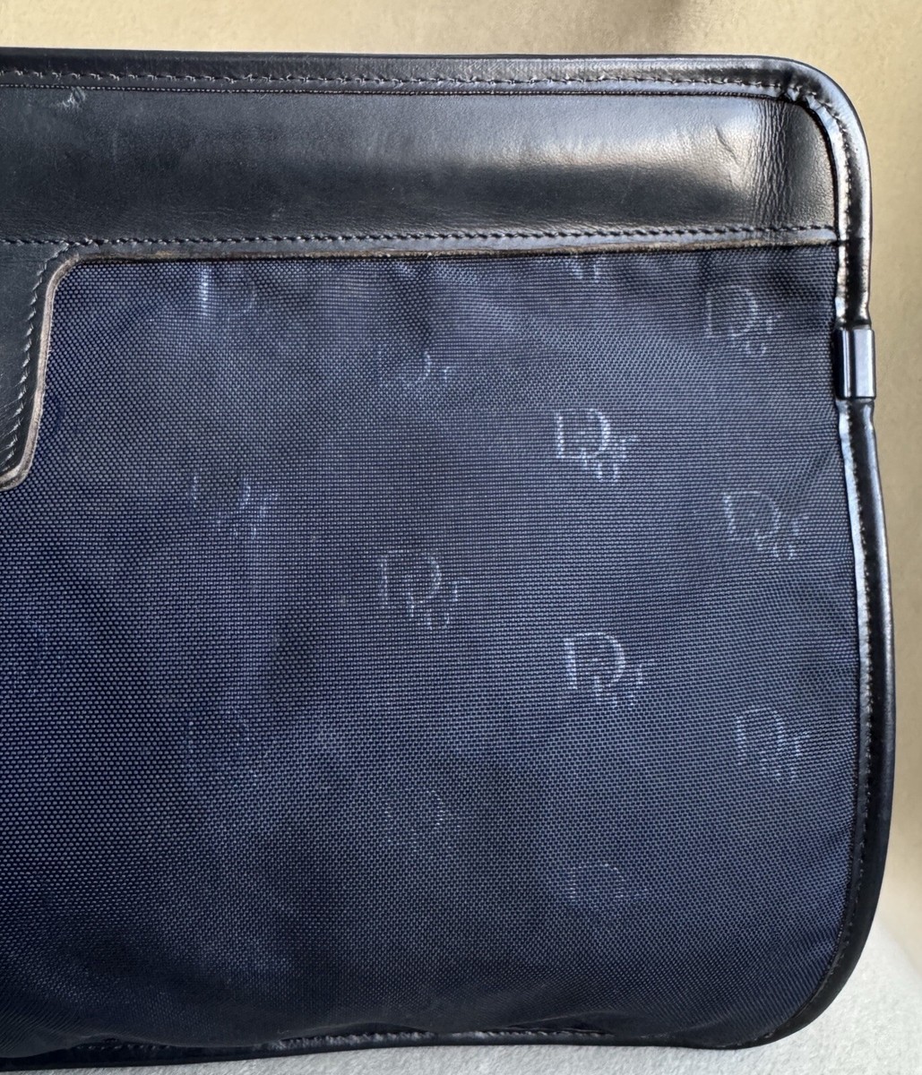 Vintage Christian Dior Trotter Monogram Clutch Bag | eBay