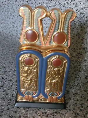 Franklin Mint  Cartouche Shaped Box, Schätze von Tutanchamun,  vergoldet  