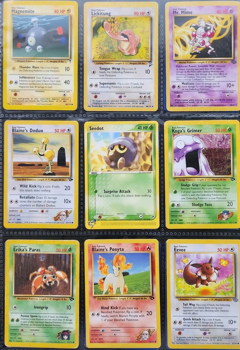 **54 Card WOTC Vintage Lot Pokemon Cards-base set through E  series+freebies!!**
