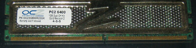1GB OCZ Gold Revision 2 DDR2 RAM 800MHz PC2-6400U 240-pol. CL4 OCZ2G800R22GK TOP