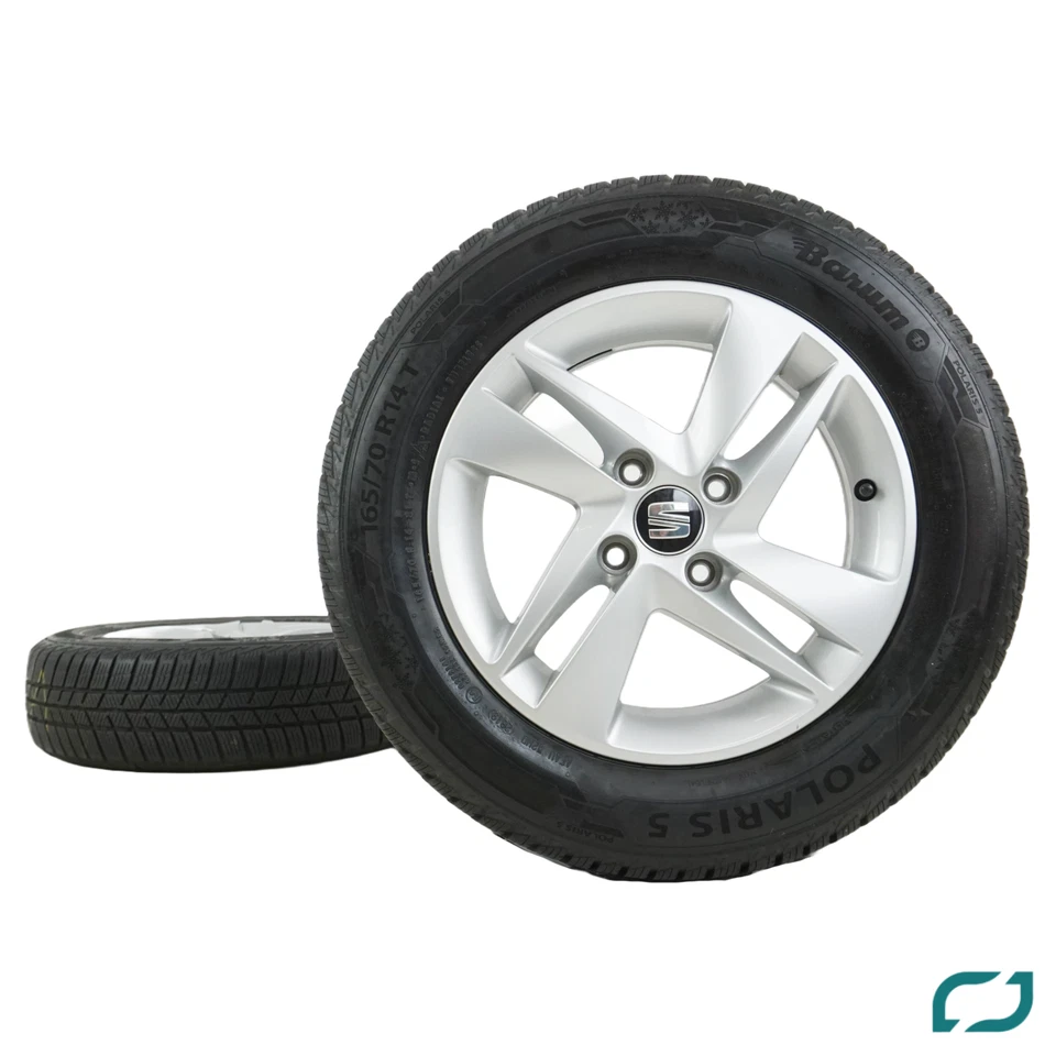 Original Seat Mii Winterräder Winterreifen 1SL601025 4x100 14Zoll 165/70 R14 81T - Bild 3 von 4