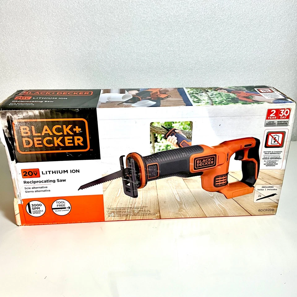 Black & Decker 20V Li-Ion Recip Saw BDCR20B New - Tool Only - Image 3 of 4