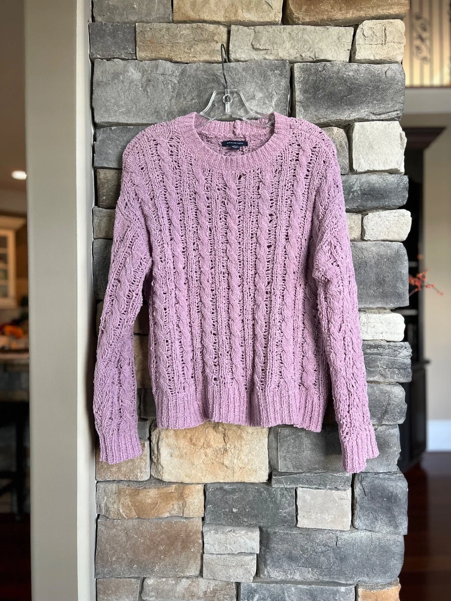 American eagle purple sweater cheap