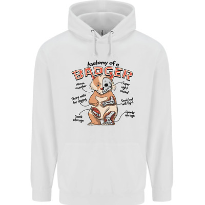 Anatomie eines Dachses lustige Kinder Kinder Hoodie