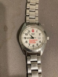 Rare Swiss Army Canadian Pacific Railway wristwatch