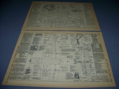 GRUMMAN TBF AVENGER (PART 3 & 4) TURRET/STRUCTURE/2-VIEWS/COCKPIT/SPECS.. (872V)