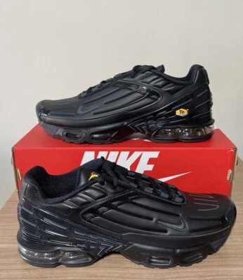 NIKE AIR MAX PLUS 3 CUIR TN TUNED TAILLE UK9,5, 44,5 EUR, CK6716 001 NOIR NEUF - Photo 1/4
