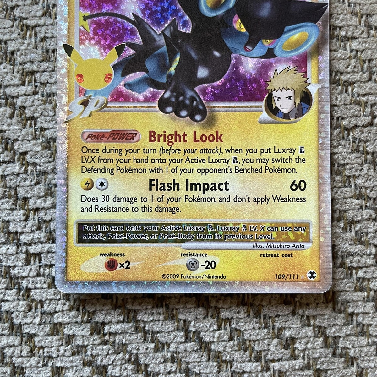 Pokemon Celebrations 25th Anniversary Luxray GL LV. X 109/111 MINT