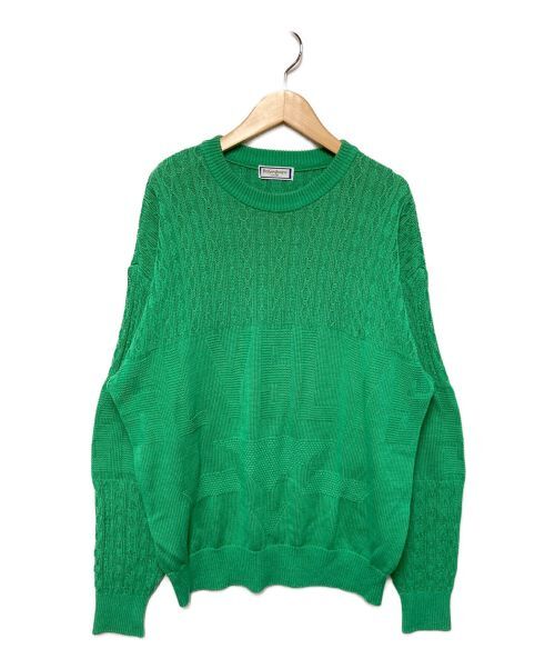 YVES SAINT LAURENT Crew collo cotone lavorato a maglia taglia M autentico da donna